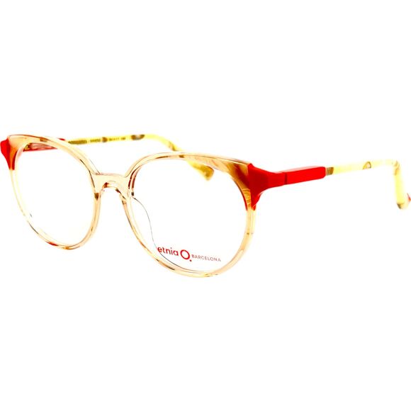 Etnia Barcelona Ramanova Unisex Eyeglass Frame WHOG White Orange - Picture 1 of 6